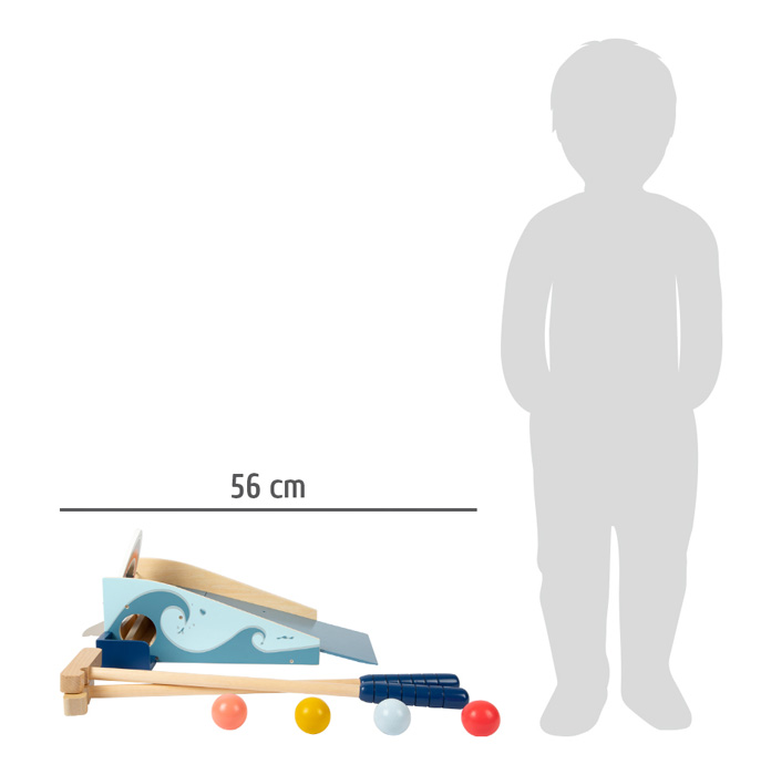 Small Foot Minigolf Shark Attack Houten Speelset - Met Klikmechanisme Vanaf 3 Jaar