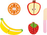Set de frutas para cortar