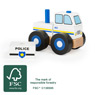 Konstruktionsfahrzeug Polizei