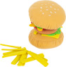 Hamburger en tissu avec frites