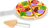 Pizza de tela con plato