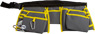 grau-gelber Gürtel mit vielen Taschen zum verstauen von Werkzeugen