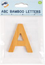 ABC Buchstaben Bambus A