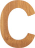 ABC Buchstaben Bambus C