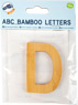 Lettres alphabet en bambou D