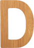 ABC Buchstaben Bambus D