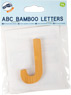 Lettres alphabet en bambou J