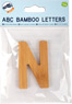 Lettera dell&#039;alfabeto in bambù N