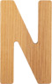 Lettera dell&#039;alfabeto in bambù N