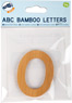 ABC Buchstaben Bambus O