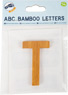 Lettera dell&#039;alfabeto in bambù T