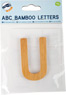Lettera dell&#039;alfabeto in bambù U
