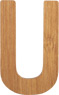 Lettres alphabet en bambou U