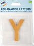 Lettres alphabet en bambou Y