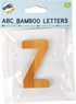 Lettera dell&#039;alfabeto in bambù Z