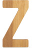 Lettera dell&#039;alfabeto in bambù Z