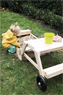 Sandbox with Seating Area and Mud Table