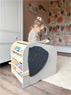 Elephant Toy Box with Seat and Wheels &quot;Wildlife&quot;