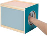 Fühlbox aus Holz mit Eingriff-Öffnung