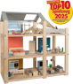 Puppenhaus Natur mit Möbeln