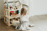 Natural Doll House with Furniture