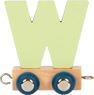 Grüner Buchstabenzug W aus Holz