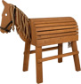 Cheval de bois marron