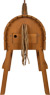 Cheval de bois marron