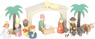 Wooden Manger Christmas Story Play Set