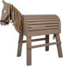 Cavallo di legno grigio