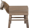 Cavallo di legno grigio