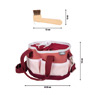Pferdepflegeset mit Tasche rot