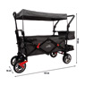 Carrito de mano con techo