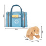 Bolsa de veterinario con conejo