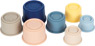 Gobelets à empiler en silicone