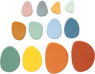 Juego de equilibrio piedras de río Montessori