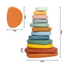Juego de equilibrio piedras de río Montessori