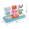 Juego de apilar con rueda dentada &quot;Jungle Friends&quot;
