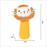 Baby toy grip with small rattle made of fabric "Little Lion"