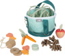 Horse feed set with a bag