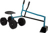 Escavatore con ruote blu