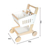 Wooden shopping trolley “fresh”
