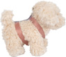 Dog with a pink bag and care set