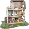 Puppenhaus mit Garten und Puppen