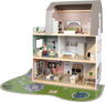 Doll’s house with a garden and dolls