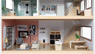 Doll’s house with a garden and dolls