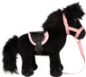 Plush toy horse with saddle and halter