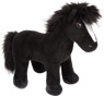 Plush toy horse with saddle and halter