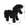 Plush toy horse with saddle and halter