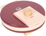 Red waffle maker set “tasty”